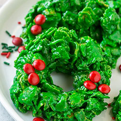 Wreath cookie linked to recipe page
